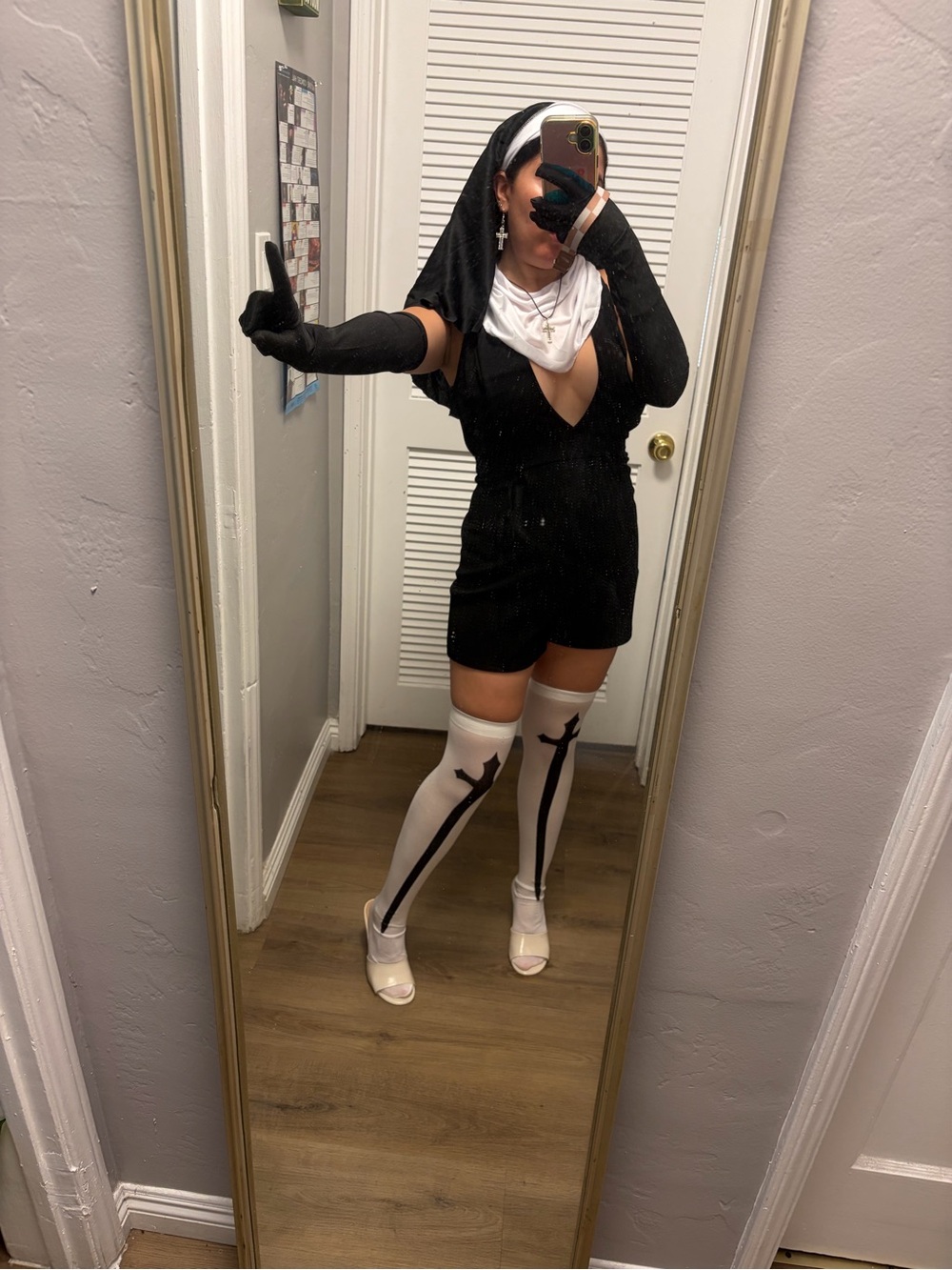 Halloween Nun costume set